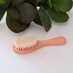 Wooden Baby Hair Brush with Natural Goat Bristles