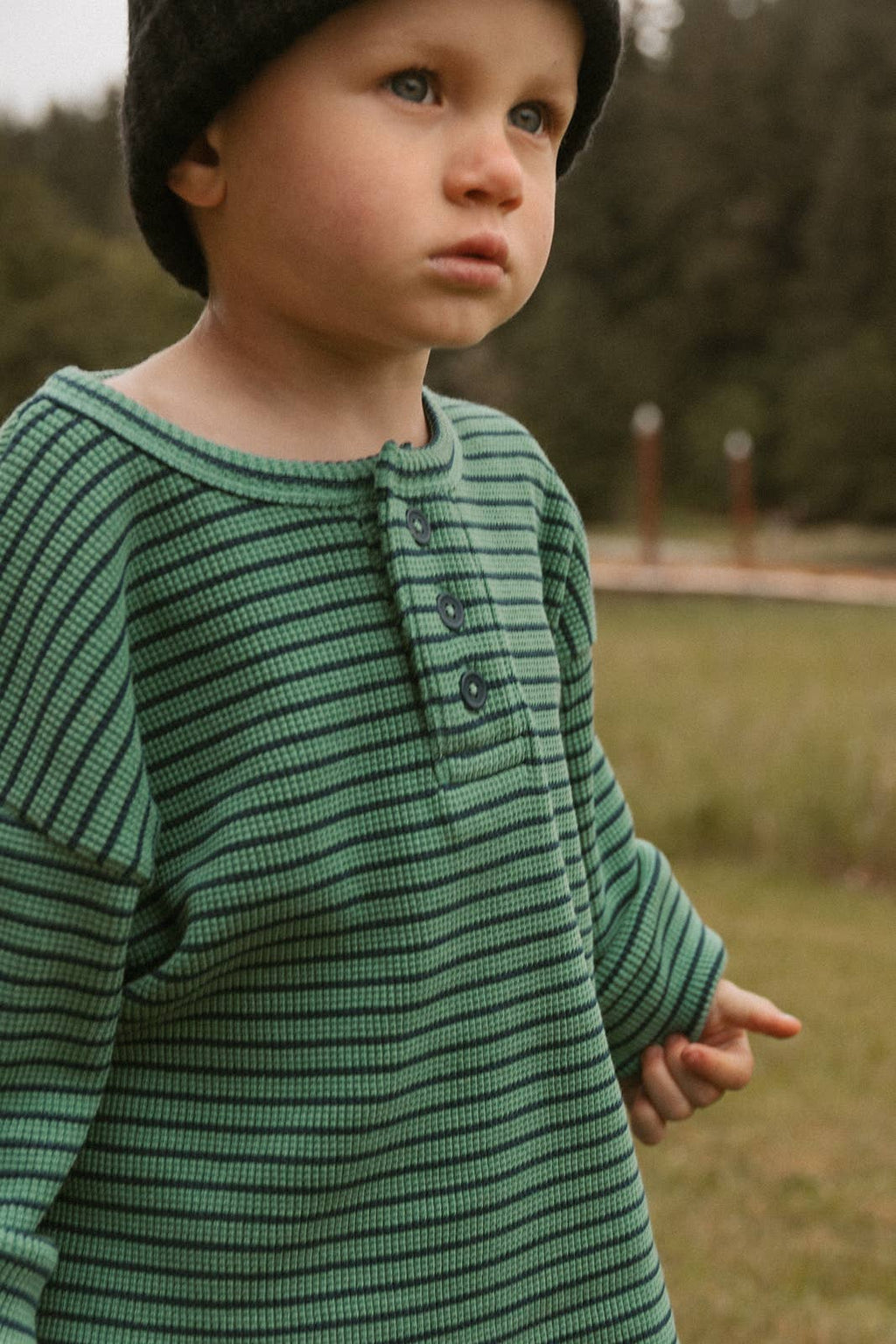 Micky Set in Thin Green Stripe