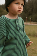 Micky Set in Thin Green Stripe