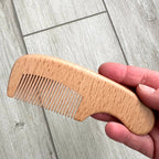Baby Wooden Hair Comb – 100% Natural Beechwood