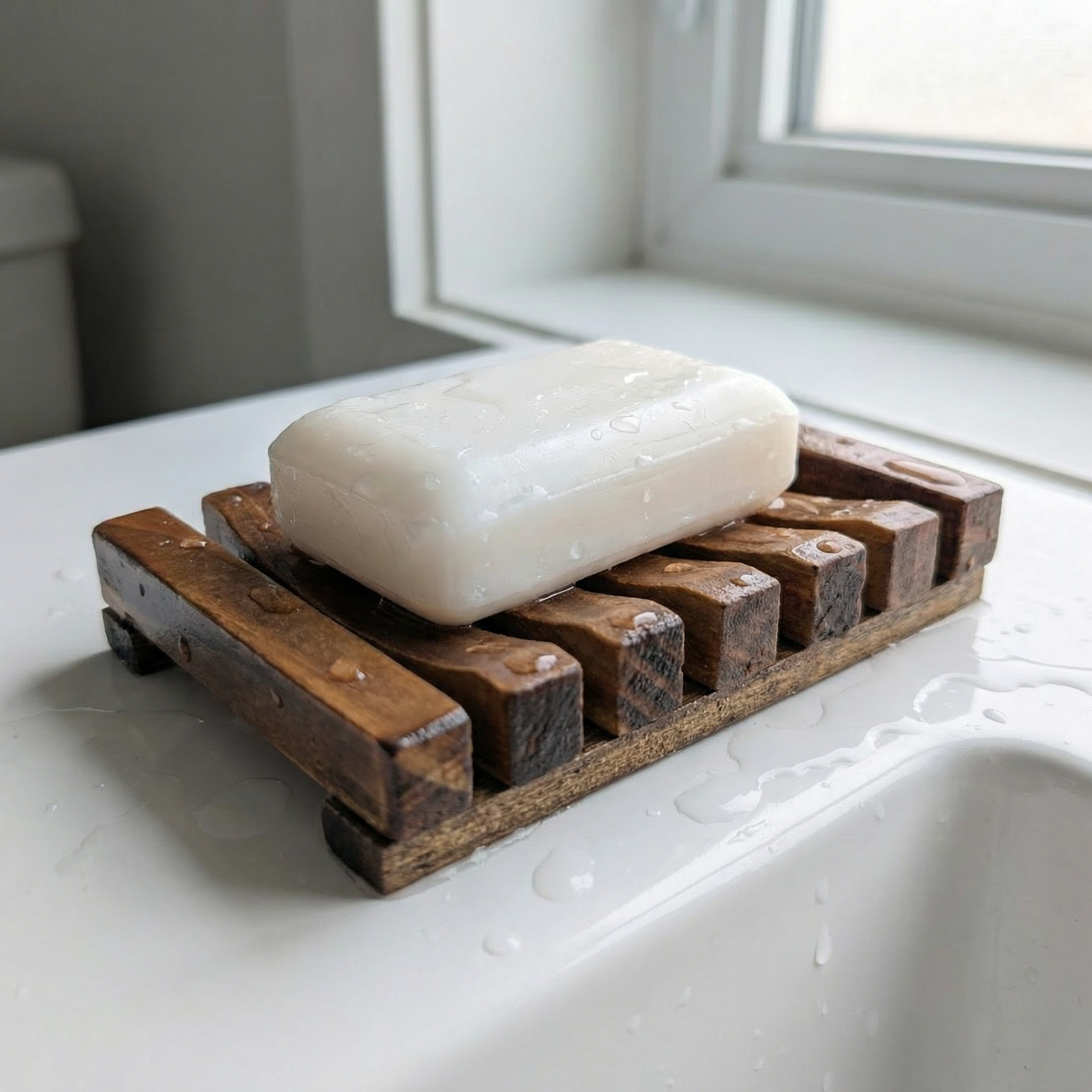 Wooden Soap Dish – Handmade Natural Wood