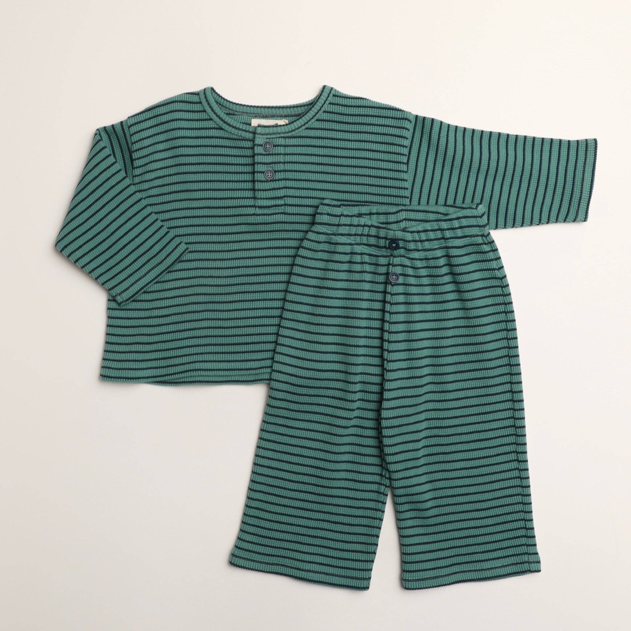 Micky Set in Thin Green Stripe