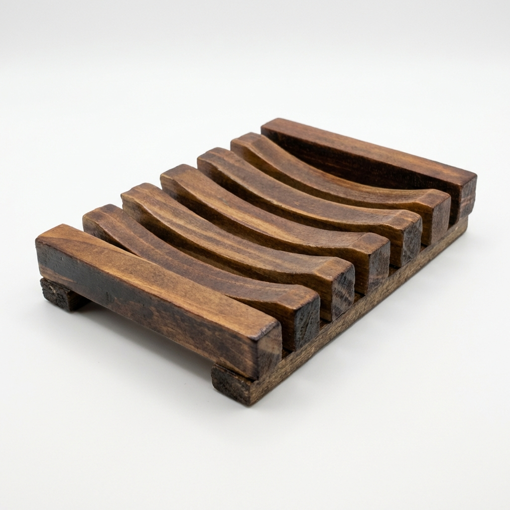 Wooden Soap Dish – Handmade Natural Wood
