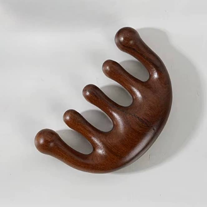 Natural Sandalwood Massager Meridian Comb/ Labour Comb