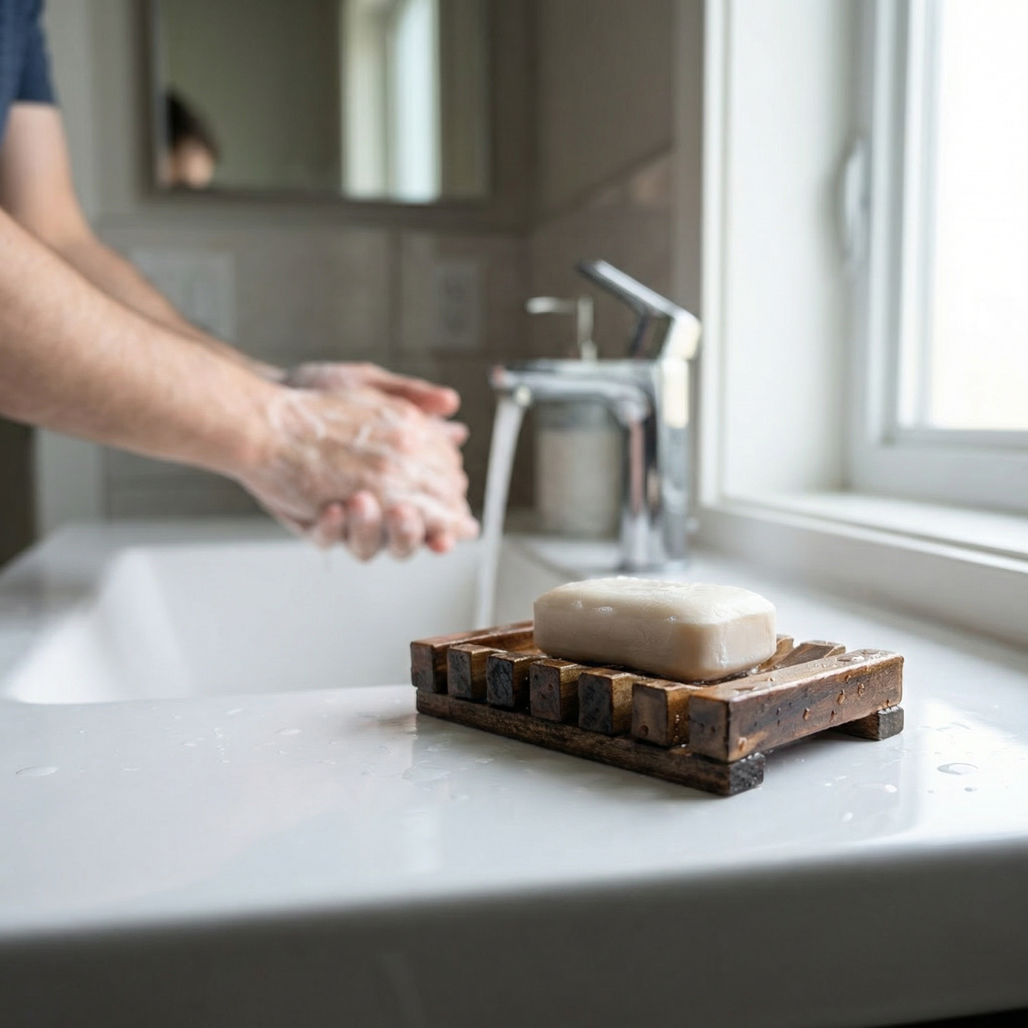 Wooden Soap Dish – Handmade Natural Wood